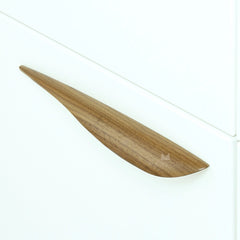 10'' Wave Designer Wood Cabinet Pull Right-Side, Oak
