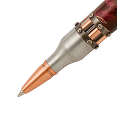 Steampunk Bolt-Action Pen Hardware Kit, Antique Pewter/Copper