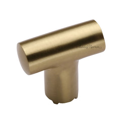 1-3/8'' T Finger Pull for Cabinets, Satin Brass