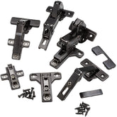 Salice Pie Corner Hinge Kit, Face Frame, Titanium Finish, 1/2'' Overlay