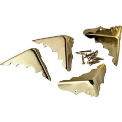 Brass Plated Trunk Corners