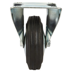 4'' 155-lb. Steel-Hub Rubber Caster, Rigid