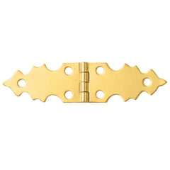 Brass-Plated Strap Hinge for Small Boxes