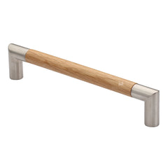 8-1/4'' Modern Designer Wood Cabinet Pull, Oak
