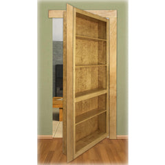 32" Maple InvisiDoor Bookcase Shelving Unit Kit