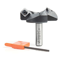 Amana Tool Industrial-Grade Spoilboard Flattening/Slab Leveling Router Bit with 3 Carbide Inserts, 1-1/2'' Dia. x 3/4'' Cutting Height x 1/4'' Shank