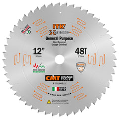 CMT ITK Extreme General-Purpose Blade, 12'' x 48T x 1'' Bore
