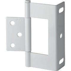 3" Non-Mortise Wrap Hinges - White