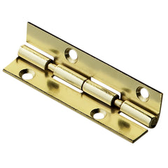 Jewelry Box Stop Hinge - 2", Brass Plated