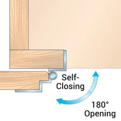 3/8'' Inset Self-Closing Partial Wrap Cabinet Hinges, Oil-Rubbed Bronze