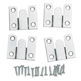 Extra-Thin Flush Mount Brackets, 1-1/2'' x 1-7/8''