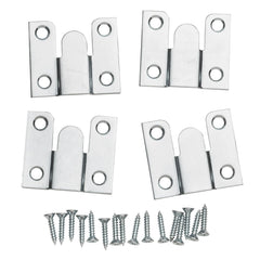 Extra-Thin Flush Mount Brackets, 1-1/2'' x 1-7/8''