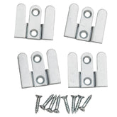 Extra-Thin Flush Mount Brackets, 1'' x 1''