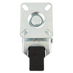 3'' 220-lb. Dual-Wheel Non-Marking Polyolefin Caster, Swivel w/Total Lock Brake