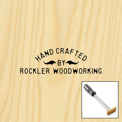 Three-Line Basic Arc Branding Iron, Torch-Heated Handle