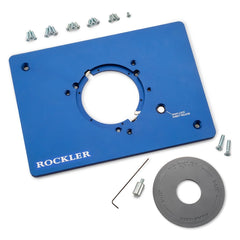 Rockler Snap-Lock Router Plate, 3-Hole Pattern
