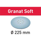 80-Grit 9'' Festool Granat Soft D225 Foam-Backed Abrasive Discs, 25-Pack (204221)