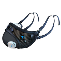 RZ M3 Multi-Strap Mesh Face Mask, Black (M/L/XL)