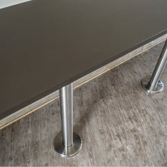 Bolt-Down Stainless Steel Table Base/Pedestal, Table Height