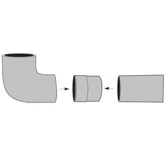 Rockler 4'' Fitting for PVC Sewer Pipe