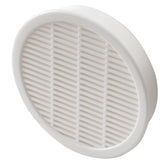 White Round Vent Grill, Fits 4'' Hole