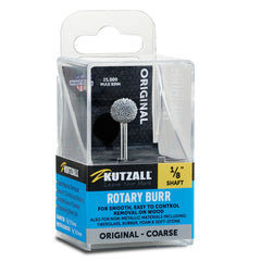 Kutzall Original - Sphere Burr, 1/8'' Shaft, Head Diameter 3/8'' X Head Length 3/8'', Coarse