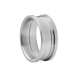 Stainless Steel 2-Piece Ring Core, 6mm Wide, Size 3