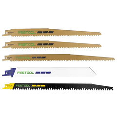Festool Reciprocating Saw Blades, 5-Piece Assortment (577496)