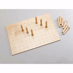 24-1/4" Wide Drawer Peg System with 9 pegs, Natural, Wood - Maple (4DPS-2421)