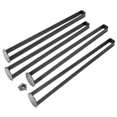 6''H I-Semble Bent Flat Steel Legs with Adjustable Feet, Set of 4