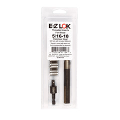 E-Z Knife Threaded Insert Kit for Hard Wood, Stainless, 6-32, 10 Pack