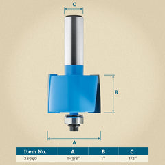 Rockler Rabbeting Router Bit Set - 1/2" Shank