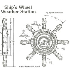 Ship's Wheel Weather Station Downloadable Plan