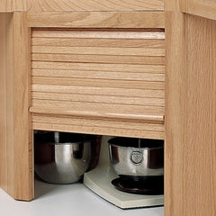 Hardwood Appliance Garage: Corner Unit Maple