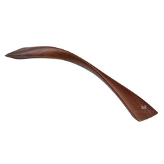 10-5/8'' Arc Designer Wood Cabinet Pull, Walnut