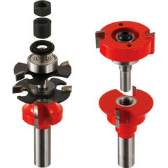 Freud® 99-760 Quarter- Round Premier Adjustable Rail and Stile Router Bit Set - 1-11/16" Dia x 1-1/4" H x 1/2" Shank