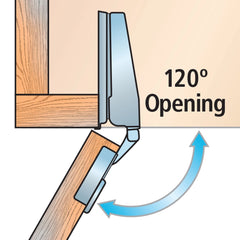 Blum Clip Top Hinge Kit (Pair) for Face Frame, 3/8'' to 5/8'' Overlay