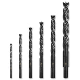 Montana 6-Piece Black-Oxide Brad Point Drill Bit Set