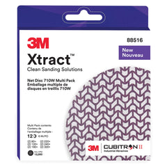3M™ Xtract Cubitron™ II 710W 6'' Dia. Net Disc Multi-Pack (2 Each: 80-, 120-, 180-, 220-, 240-, 320-Grit)
