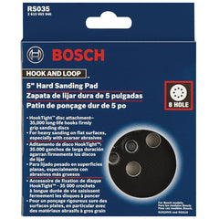Bosch 5'' 8-Hole Hook & Loop Backing Pad, Hard