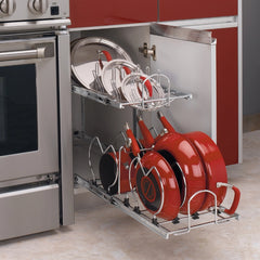 Rev-A-Shelf Two-Tier Soft-Close Pull-Out Cookware Organizer, 12''W