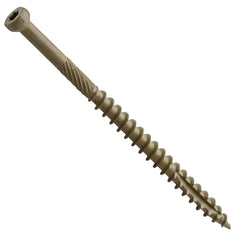 Centerline #7 x 2-1/2'' Trim Head Star Drive Finish/Trim Screws, Exterior Bronze Ceramic, 100-Pack