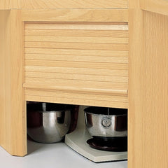 Hardwood Appliance Garage: Corner Unit Maple