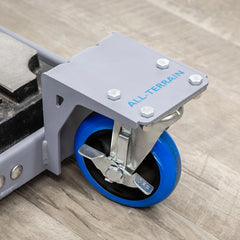 Replacement Locking Swivel Caster for All-Terrain Mobile Base, 5'' Diameter