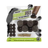 GorillaFelt 1'' Screw-On Swiveling Felt Glides, 8-Pack