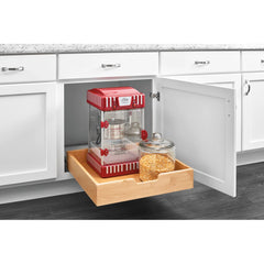 Base Cabinet Pullout Single Wood Basket w/ Soft-Close Sink and Base - 18 in.