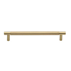 9'' Bern Knurled Cabinet Pull, Satin Brass