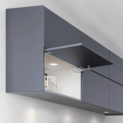 Aileron Lift-Assist Soft-Close Hinge Set and Door Lift for Cabinets, Medium Tension