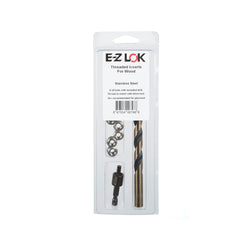 E-Z Knife Threaded Insert Installation Kit for Hard Wood - Stainless - 8-32