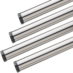 Nickel Adjustable Table Leg Set, Set of 4